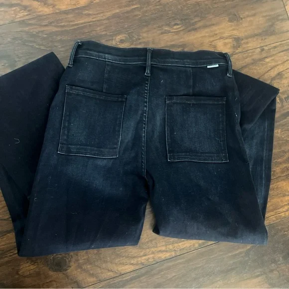 MOTHER Dark Blue Flare Jeans The Slant Drama 29 - Picture 10 of 11